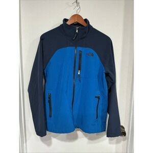 North Face Apex Bionic Soft shell Jacket, Boys XL, Blue, Windproof, Fleece Lined